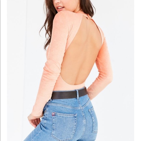 Urban Outfitters Tops - Out from under peach thong backless bodysuit